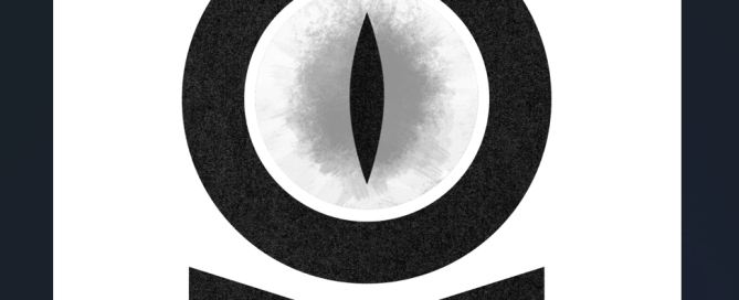 Palantir logo with the eye of Sauron and devil horns