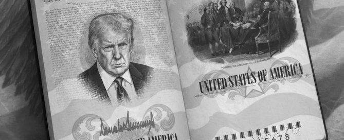 An image of a proposed Trump passport as posted by the White House on X.