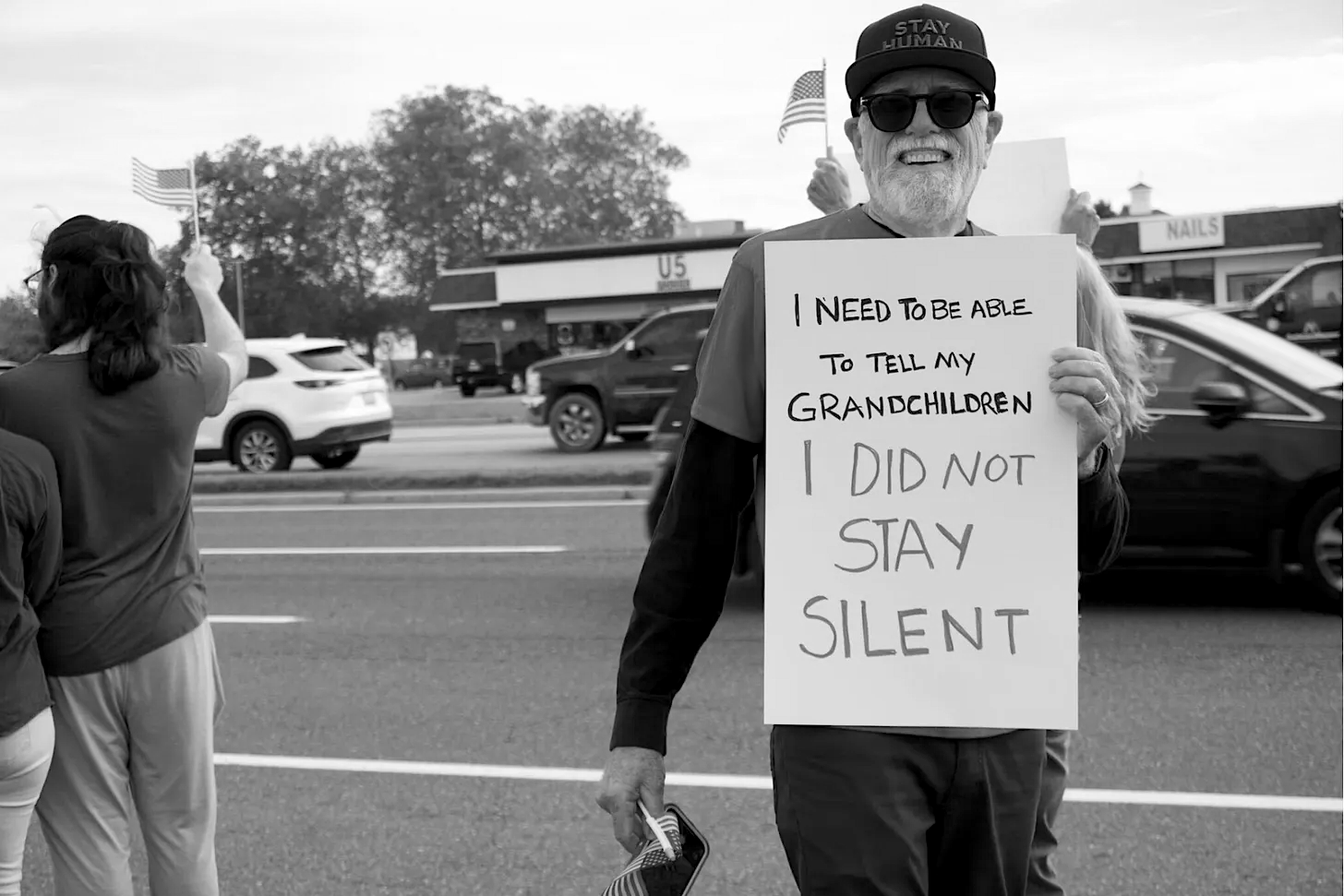 American protestor American protestor