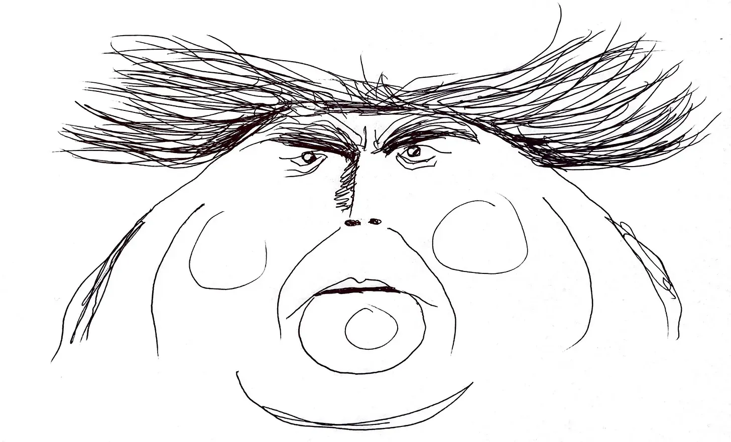 Trump Illustration An illustration of Trump's face